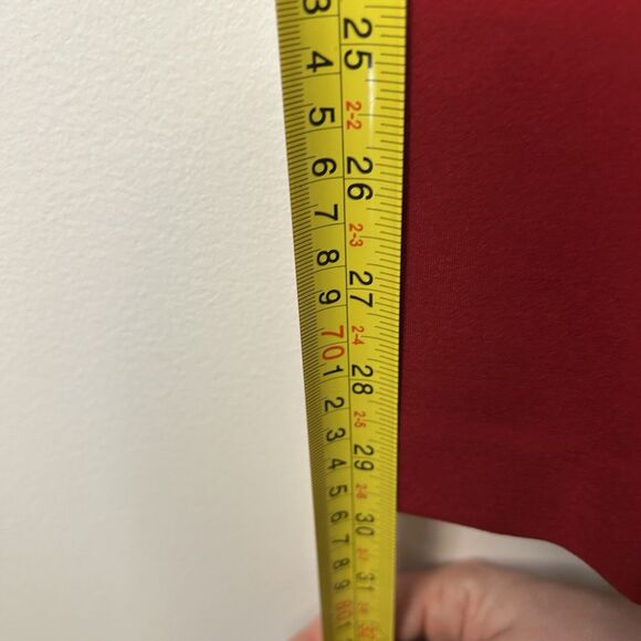 Chico’s Juliet Slim Pants Carmine Red Trim Detail NWT New Label - Size 1 Regular - Picture 12 of 13